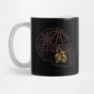 Biker on Skull Island Mug